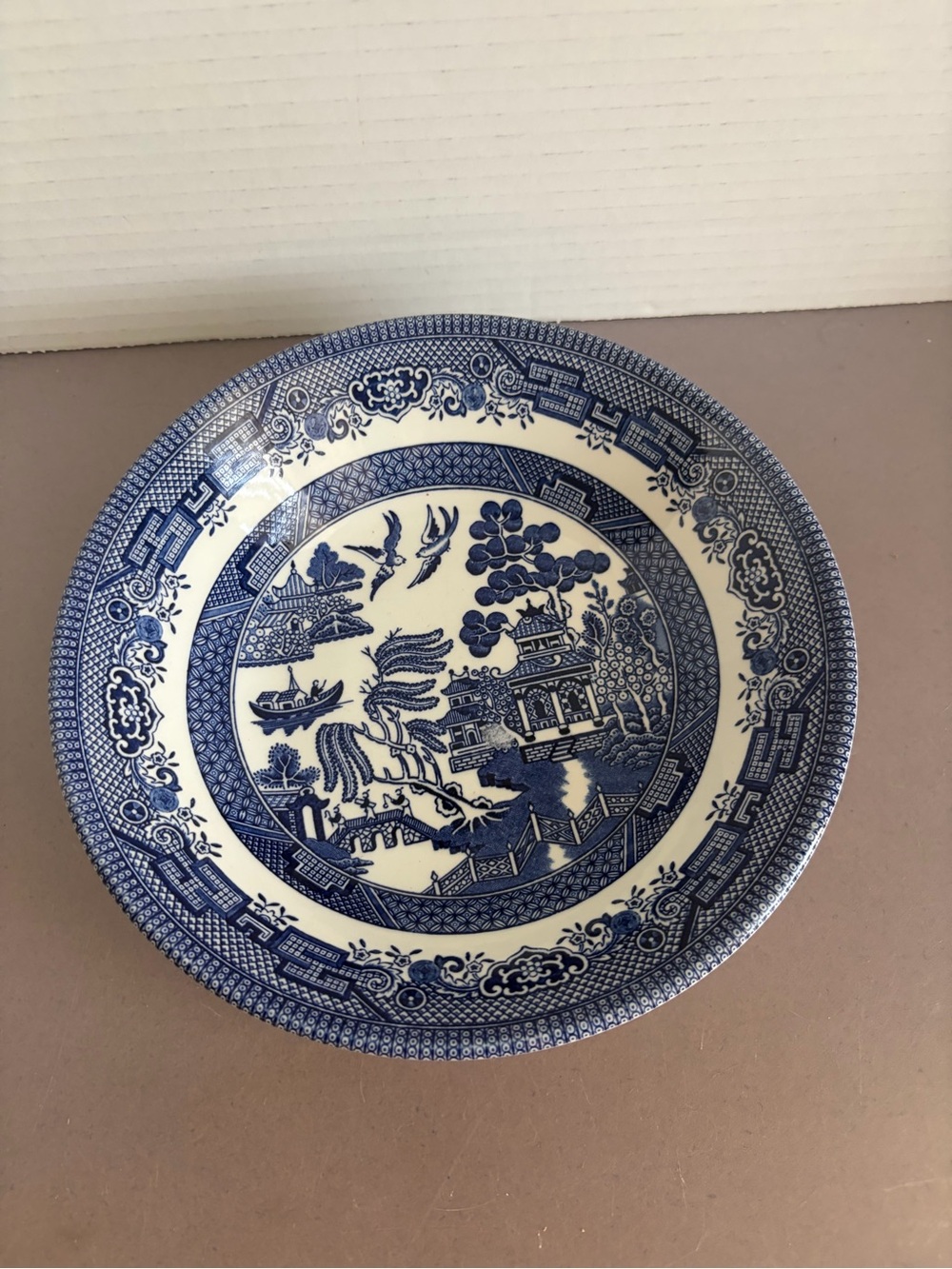 Churchill Blue Willow Round Bowl Set of 2